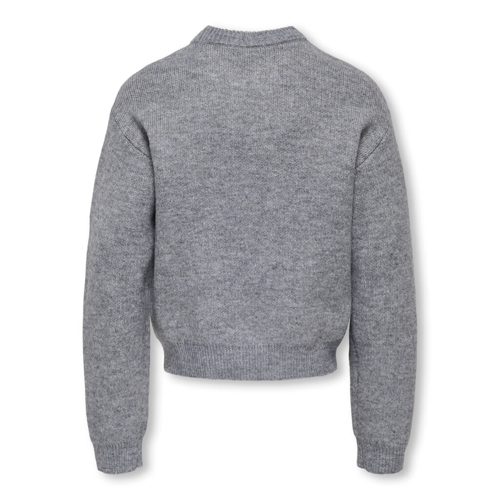 KIDS ONLY KOGTEDDY L/S PULLOVER KNT NOOS 15361854 Medium Grey Melange Dachshund