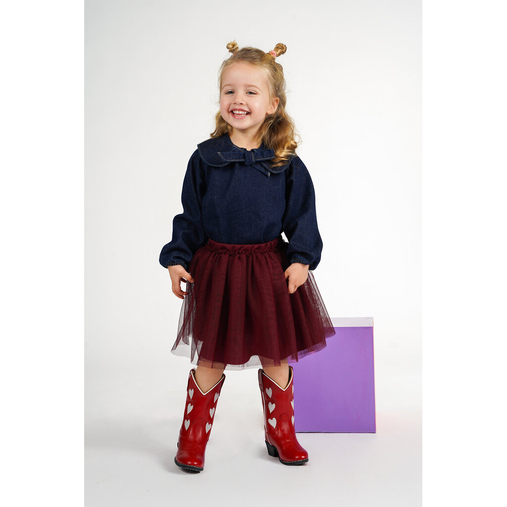 The New Chapter The New Chapte Luna Skirt D607-5721 Burgundy
