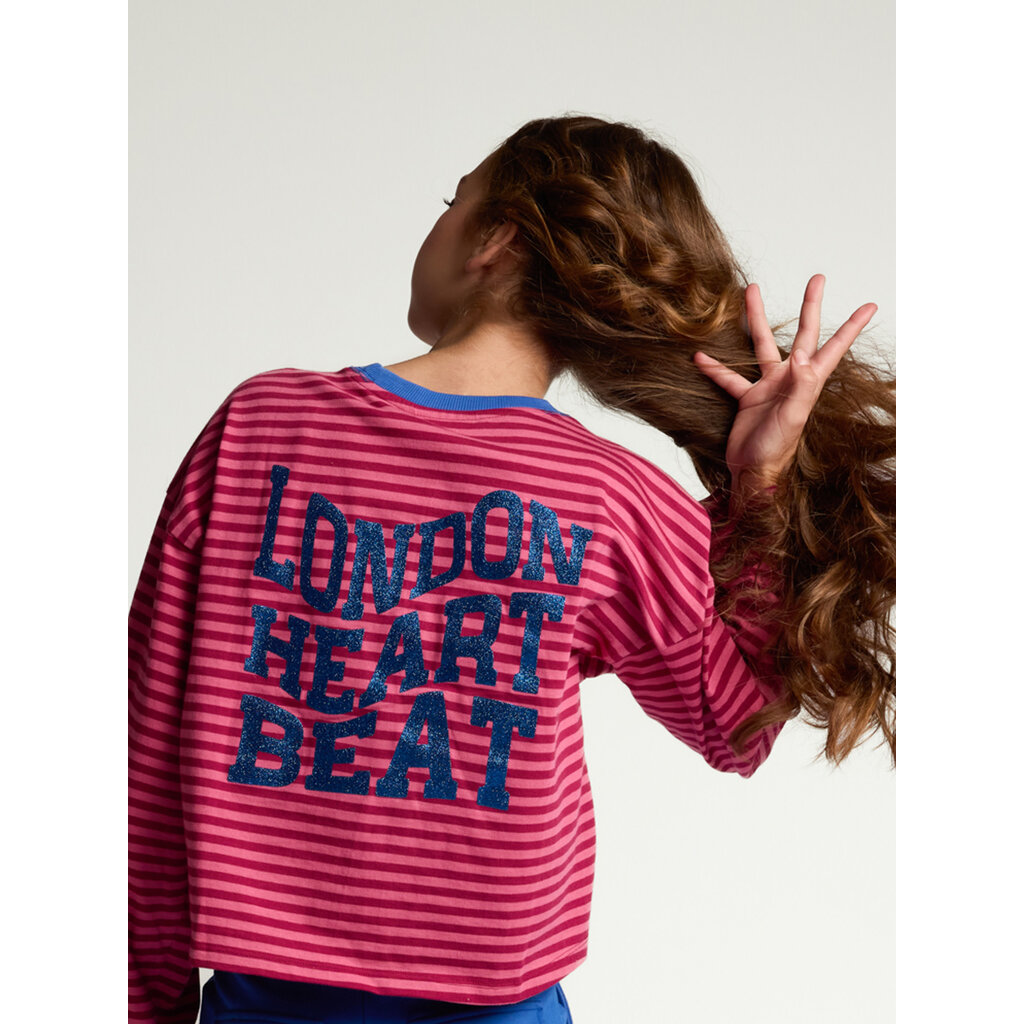 LOOXS stripe Tee LS 2631-5418-230 pink