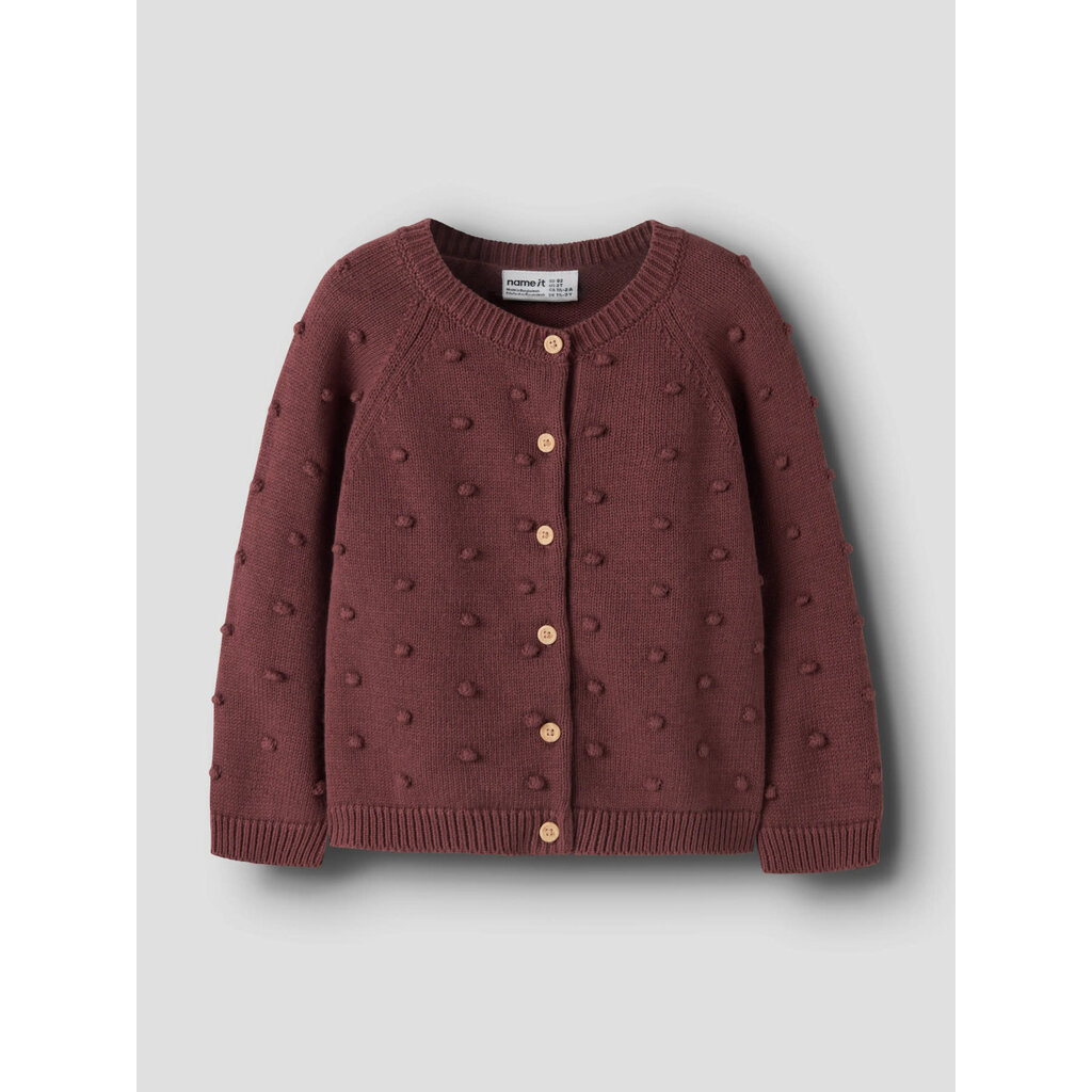 name it NMFNASHA LS KNIT CARD 13263513 Wild Ginger