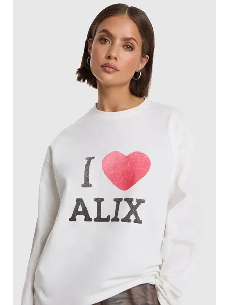 ALIX I love Alix longsleeve t-shirt (2608882956) soft white