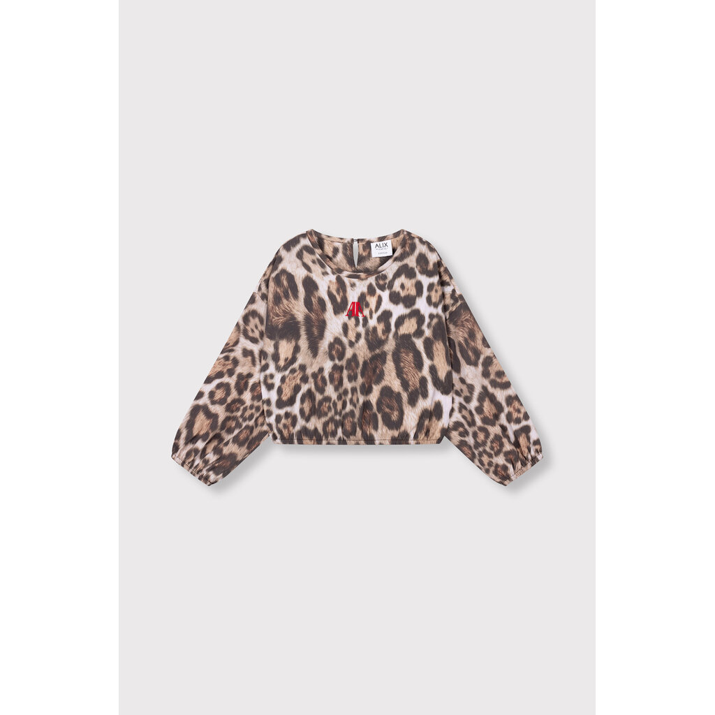 ALIX mini jaguar cropped sweater (62608981542) animal