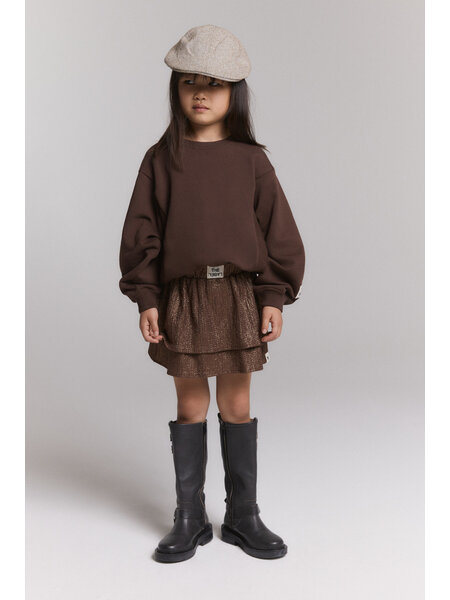 ALIX mini shiny skirt (62608245538) warm brown