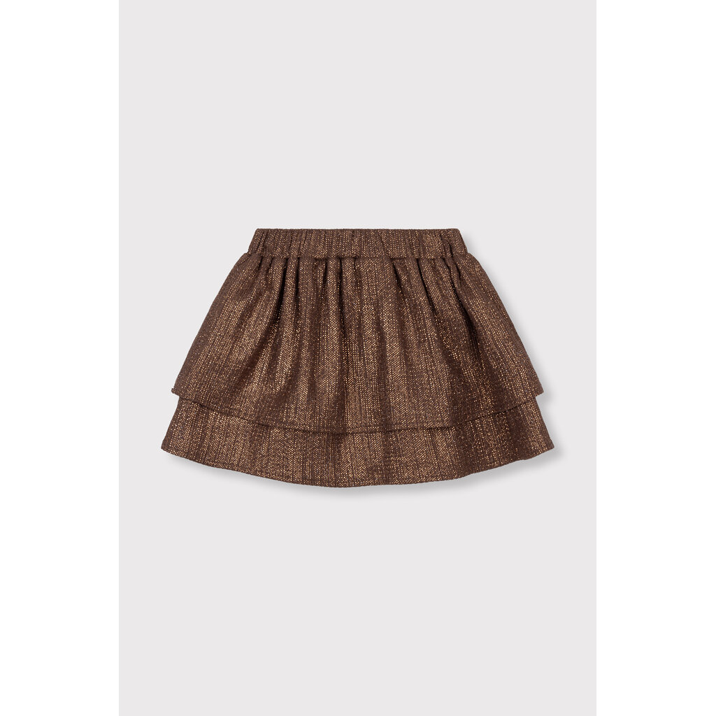 ALIX mini shiny skirt (62608245538) warm brown