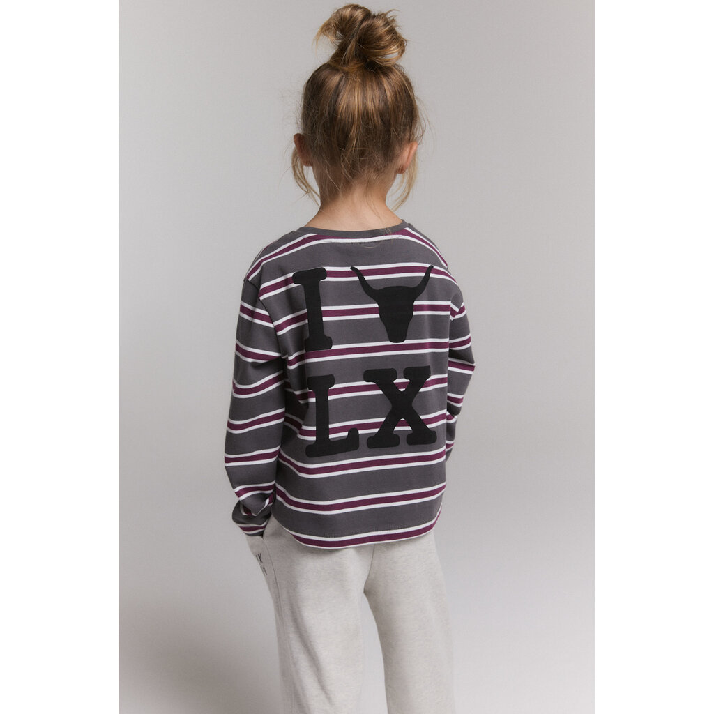 ALIX mini stripe longsleeve (62608853523) antracite