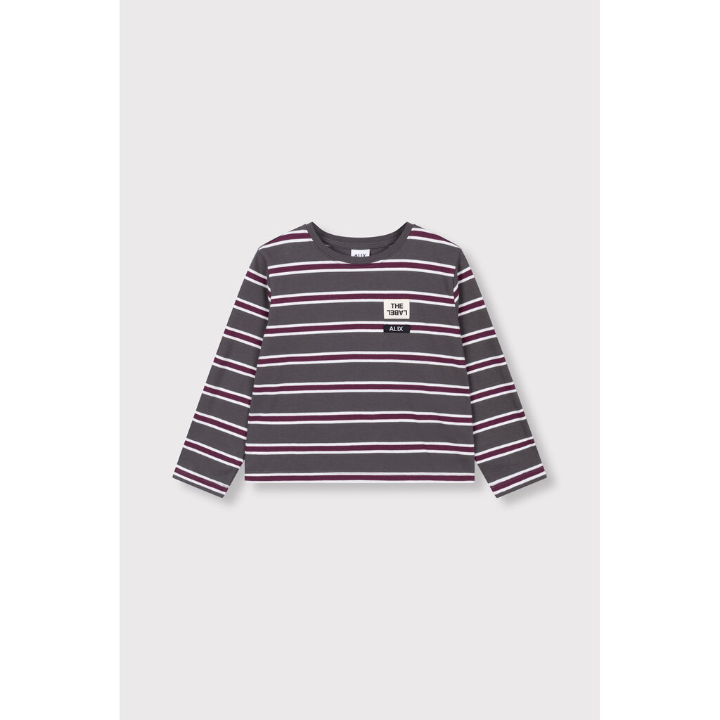 ALIX mini stripe longsleeve (62608853523) antracite