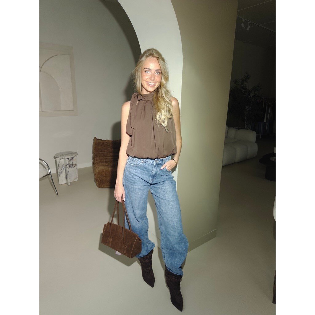 TALL stretch jeans balloon naad - blue