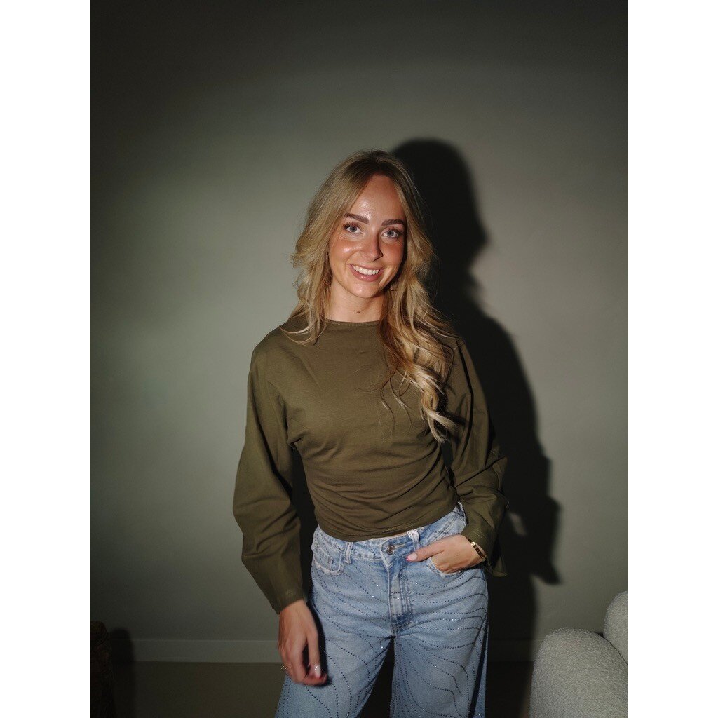 Longsleeve taille - army