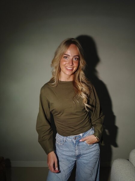 Longsleeve taille - army