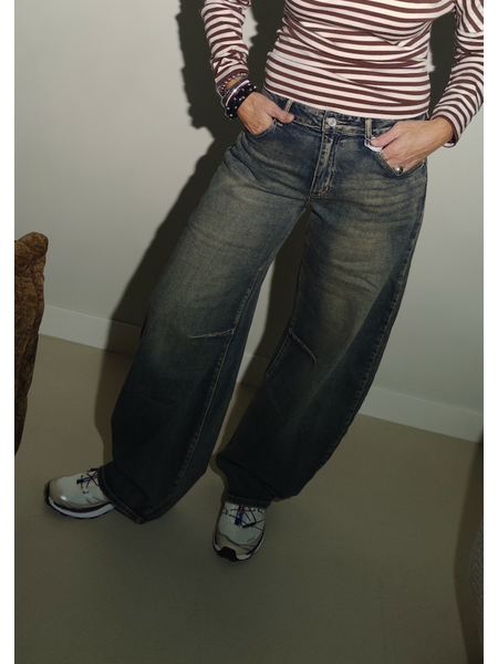 Barrel fit jeans stretch // dark  vintage