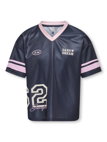 KIDS ONLY KOGJUNO S/S V-NECK SPORTY TEE JRS 15361489 Night Sky Dream