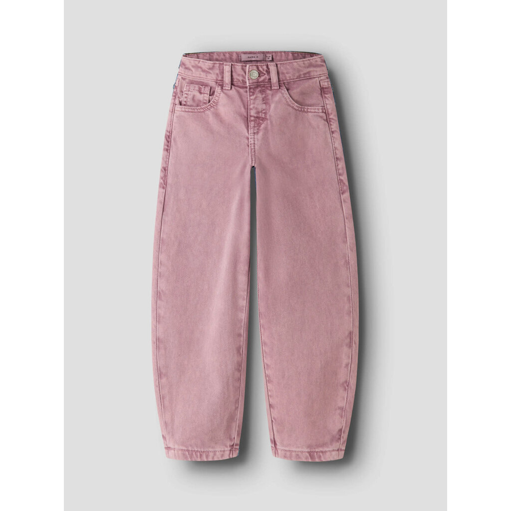 name it NKFBELLA BARREL DNM JEANS 4689-BE 13265679 Wild Ginger