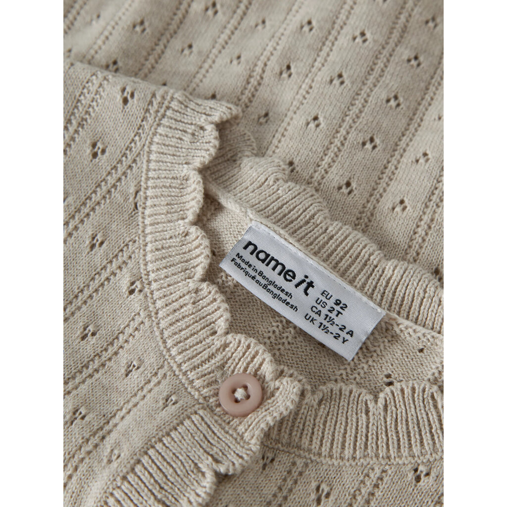 name it NMFOLIN LS KNIT CARD 13260484 Peyote Melange