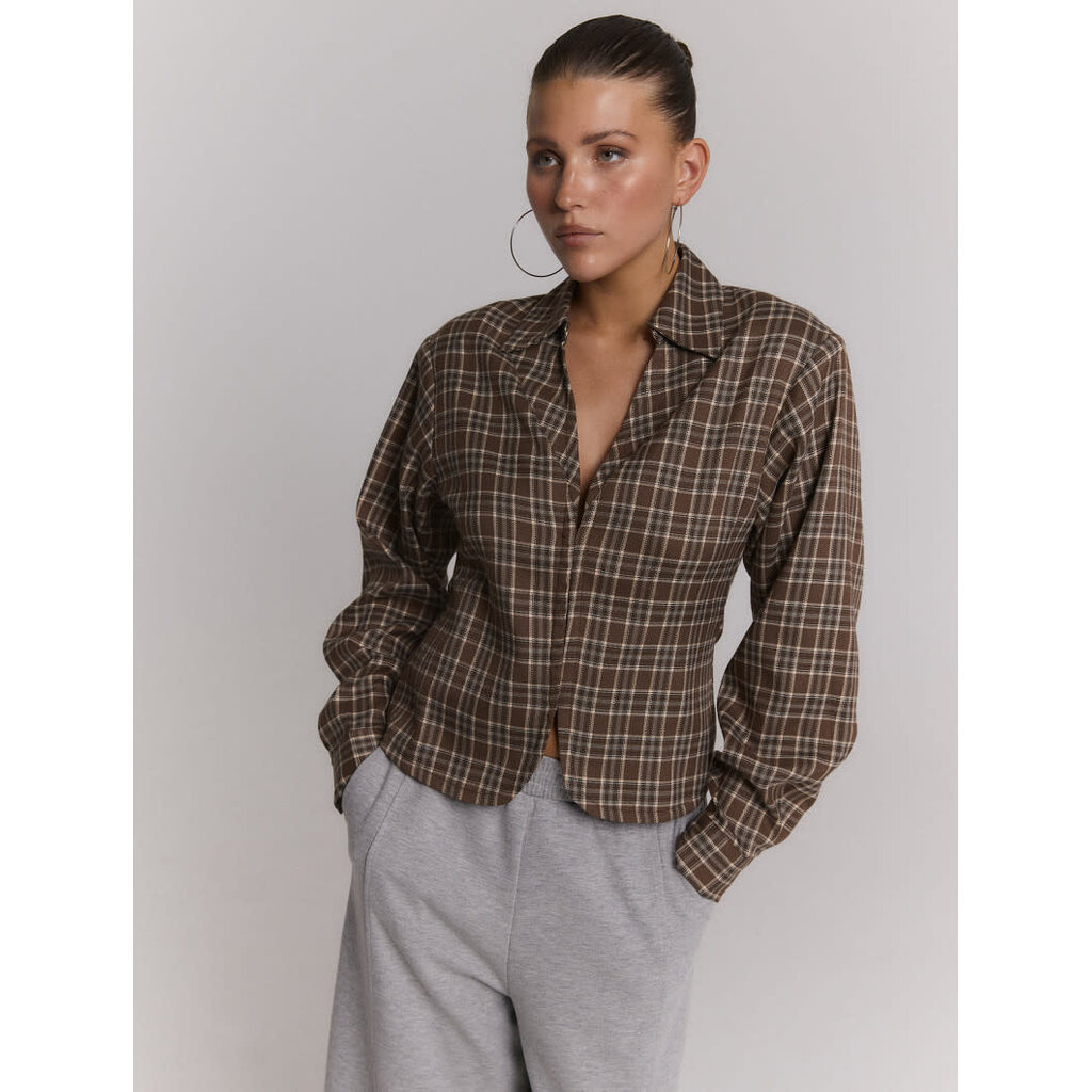 REFINED blouse small check SYD (R2609961107)