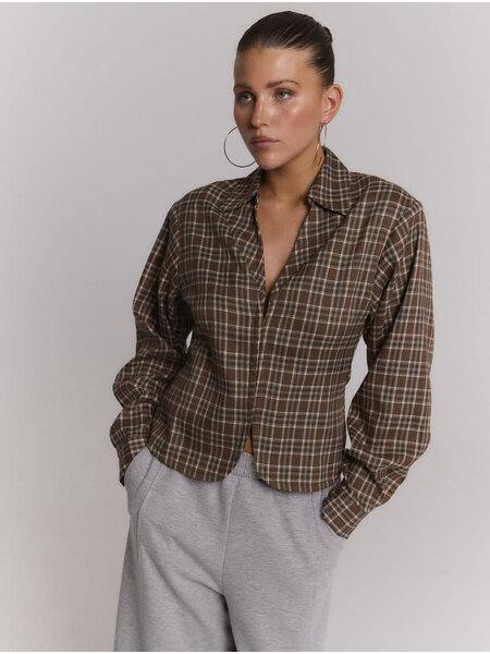 REFINED blouse small check SYD (R2609961107)