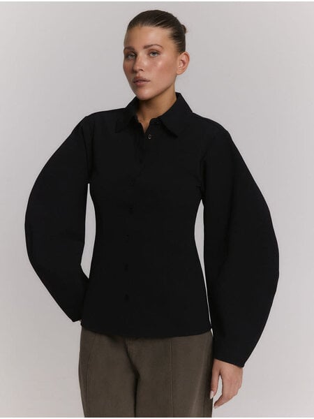 REFINED balloon blouse LILA (R2609954075) black