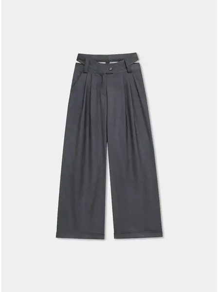 LAAGAM SMITH GREY TAILORED PANTS
