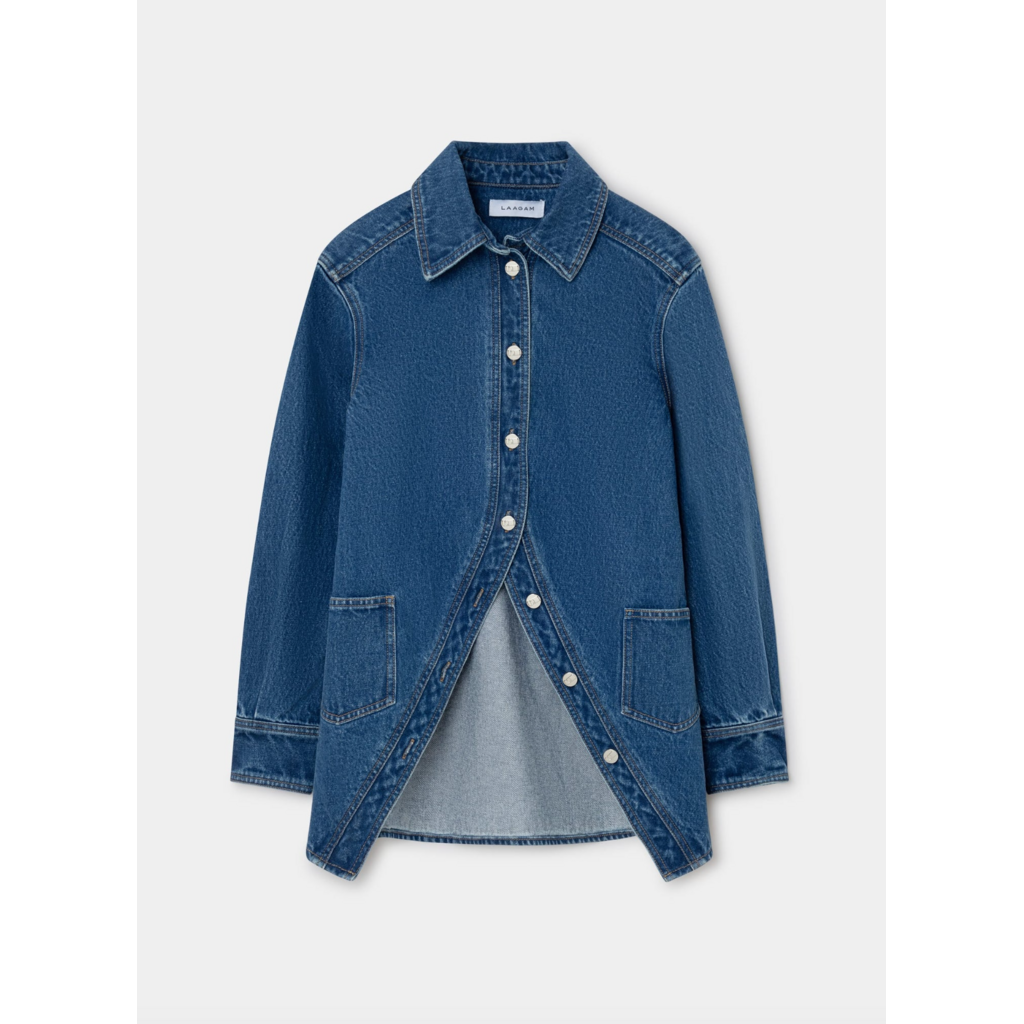 LAAGAM NO BOYFRIEND DENIM OVERSHIRT