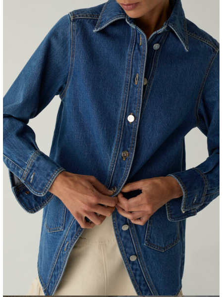 LAAGAM NO BOYFRIEND DENIM OVERSHIRT