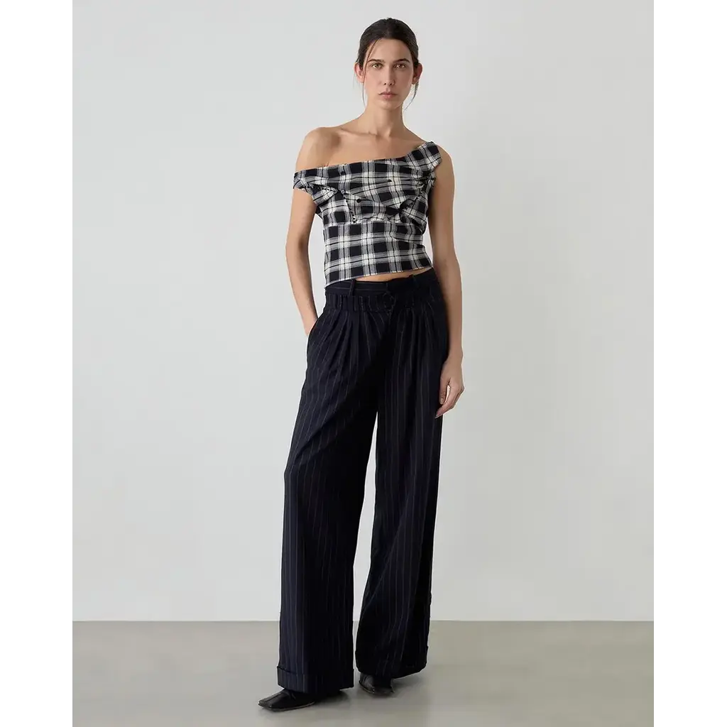 LAAGAM STELLA NAVY BLUE PANTS