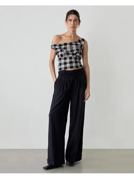 LAAGAM STELLA NAVY BLUE PANTS