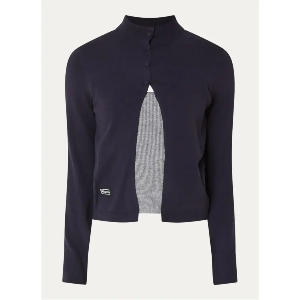 LAAGAM HALSEY NAVY CARDIGAN