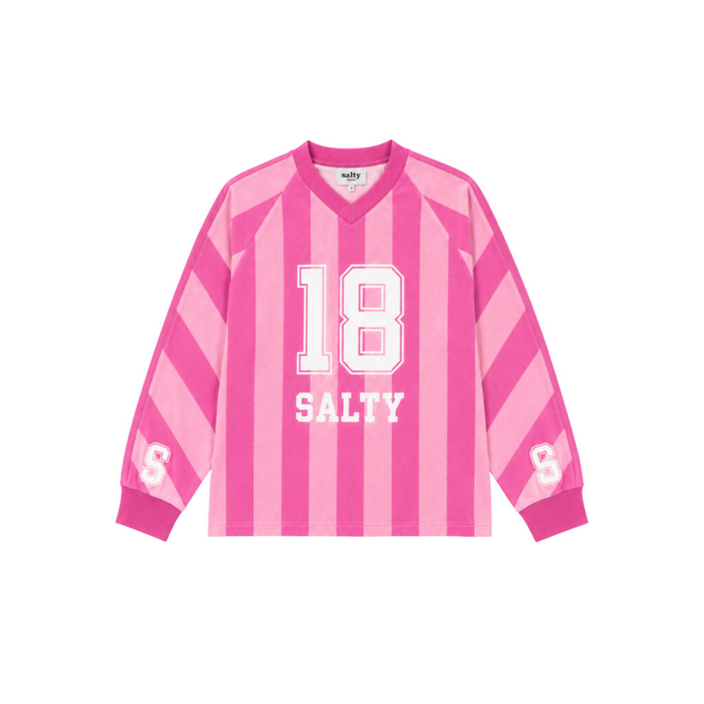 Salty Stitch Longsleeve Sport tee stripes - Pink