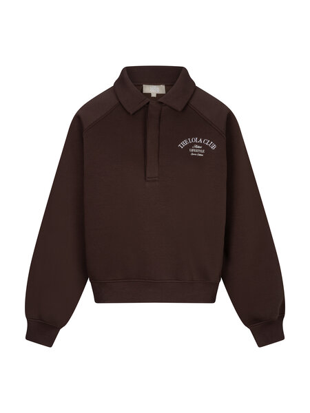 The Lola Club Ebony Polo Sweater 001 Espresso