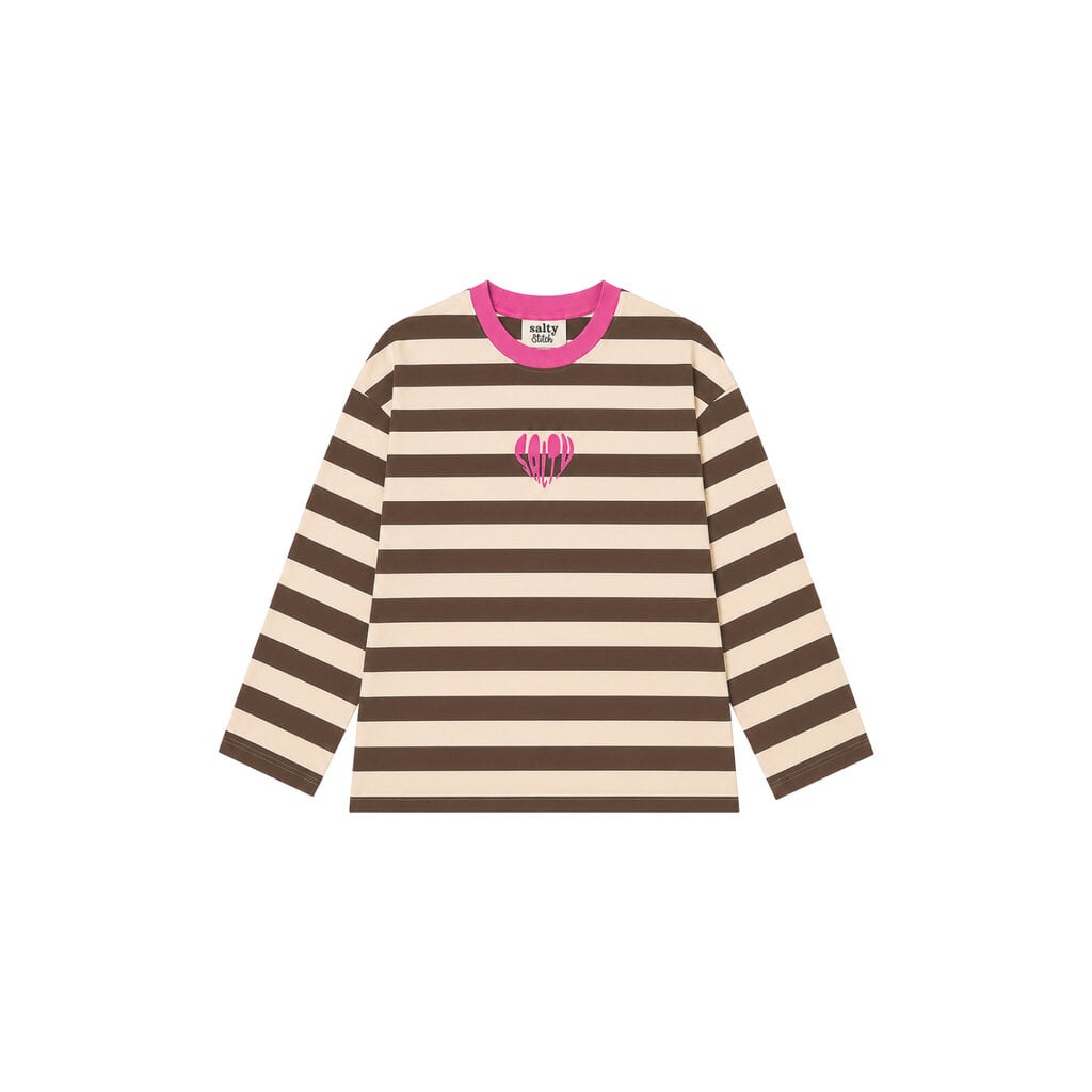 Salty Stitch Longsleeve Skater tee Stripes