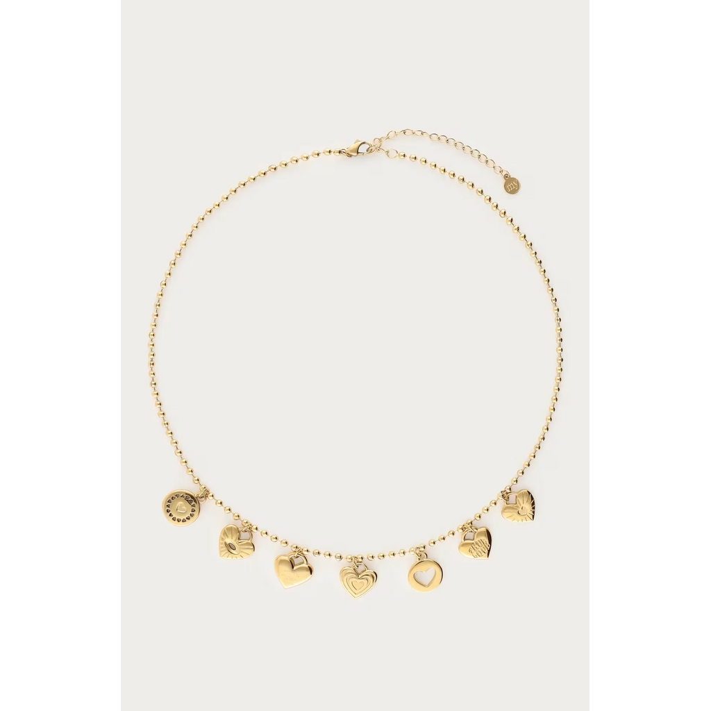 Ketting candy couture charms  MJ06294 Goud