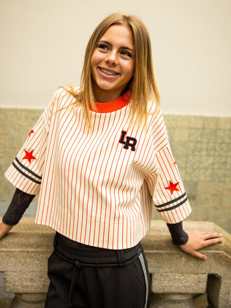 LOOXS oversized Tee 2632-5435-083 LAVA