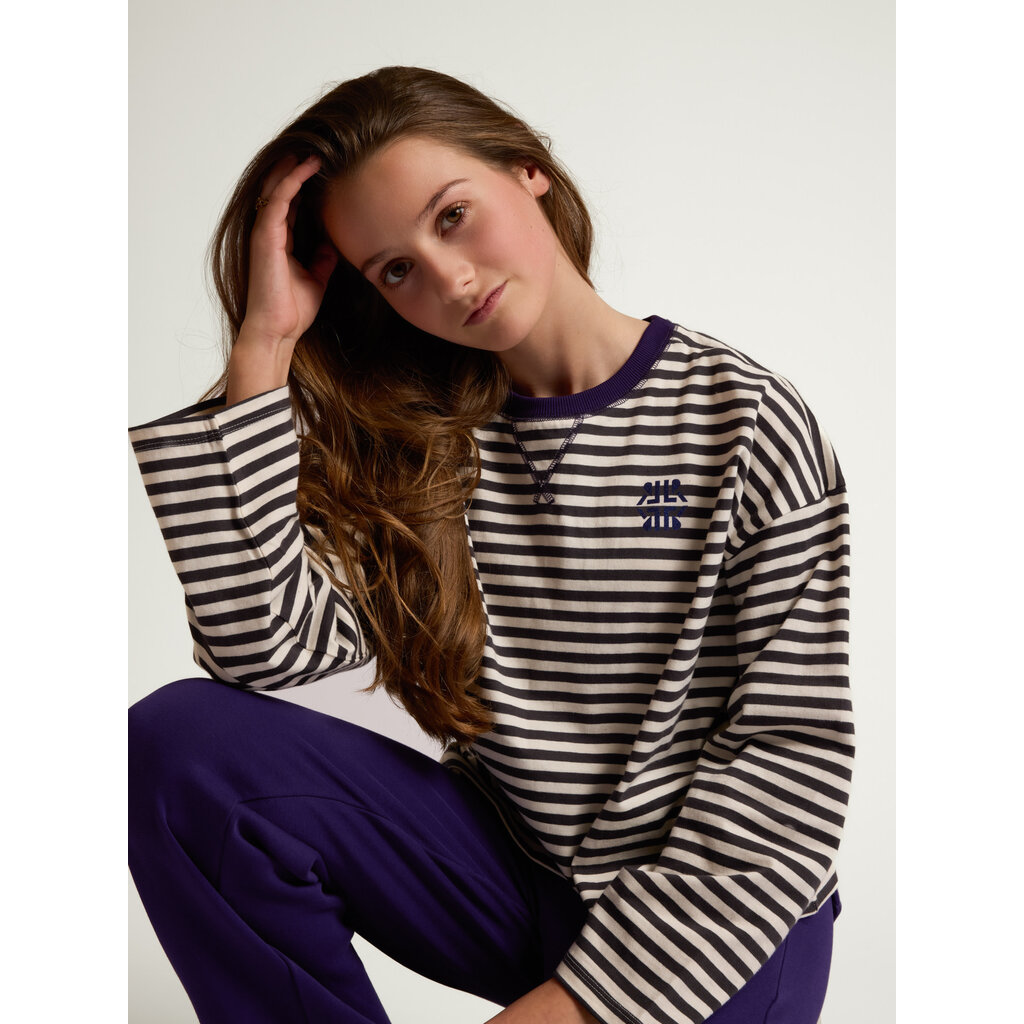 LOOXS stripe Tee 2632-5418-094 Graphite