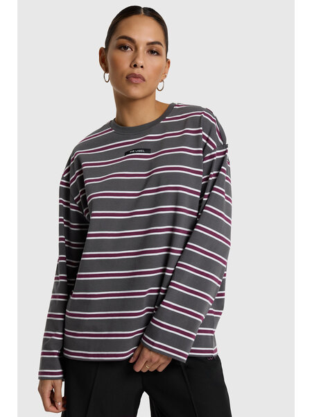 ALIX stripe longsleeve t-shirt (2608853949) antracite