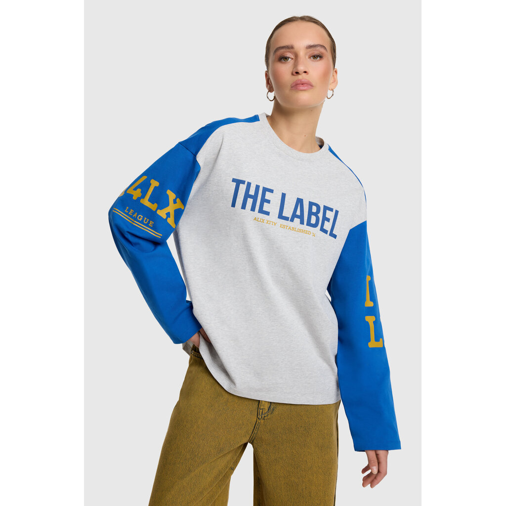 ALIX mix longsleeve t-shirt (2609882955) light grey
