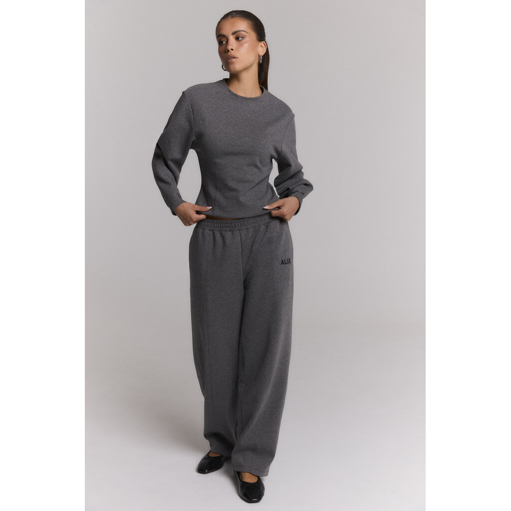 ALIX balloon sleeve top (2609877592) antracite
