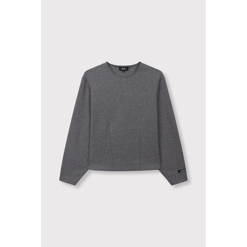 ALIX balloon sleeve top (2609877592) antracite