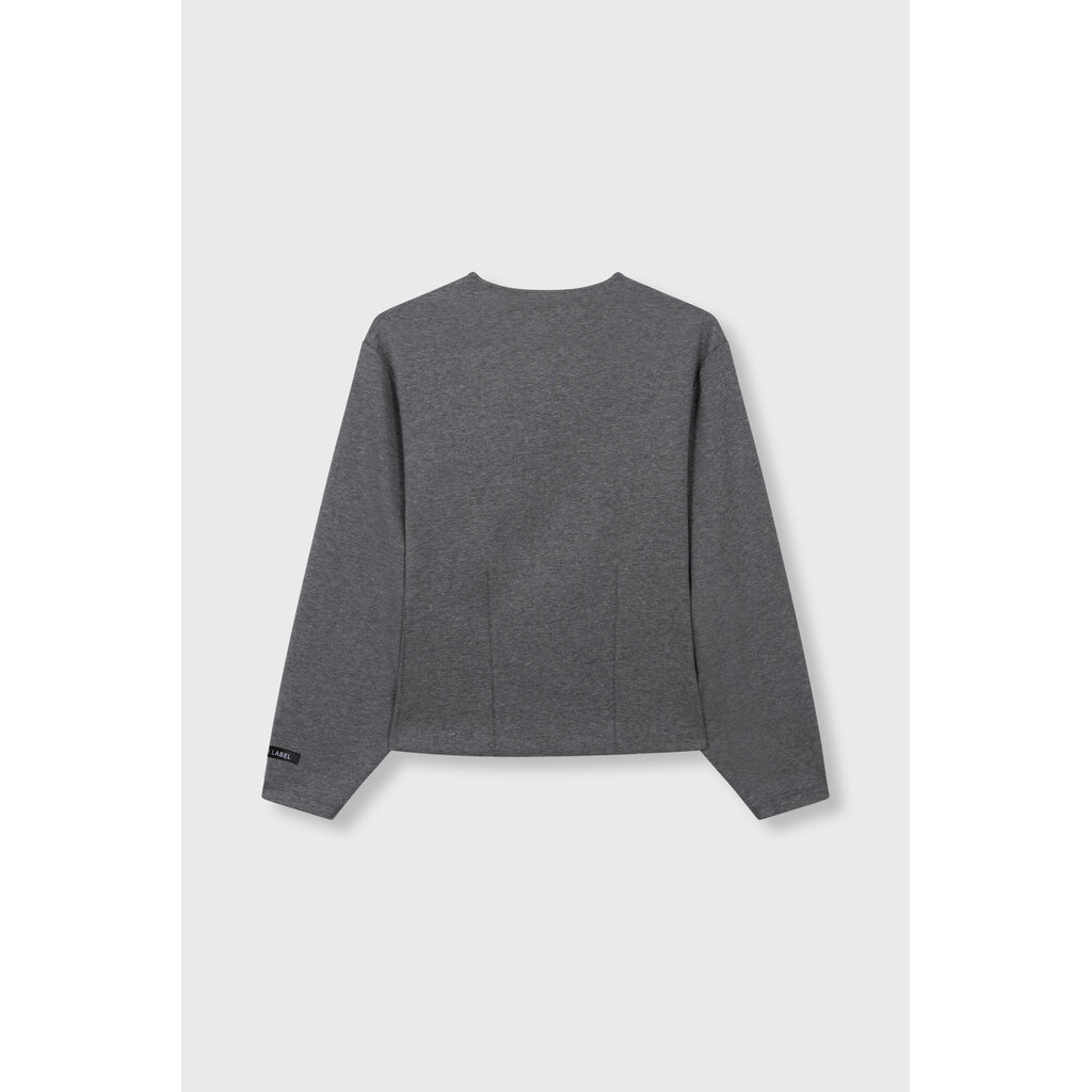 ALIX balloon sleeve top (2609877592) antracite