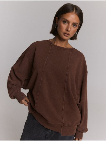 REFINED oversized sweater SENNA (R2609634157) choc brown