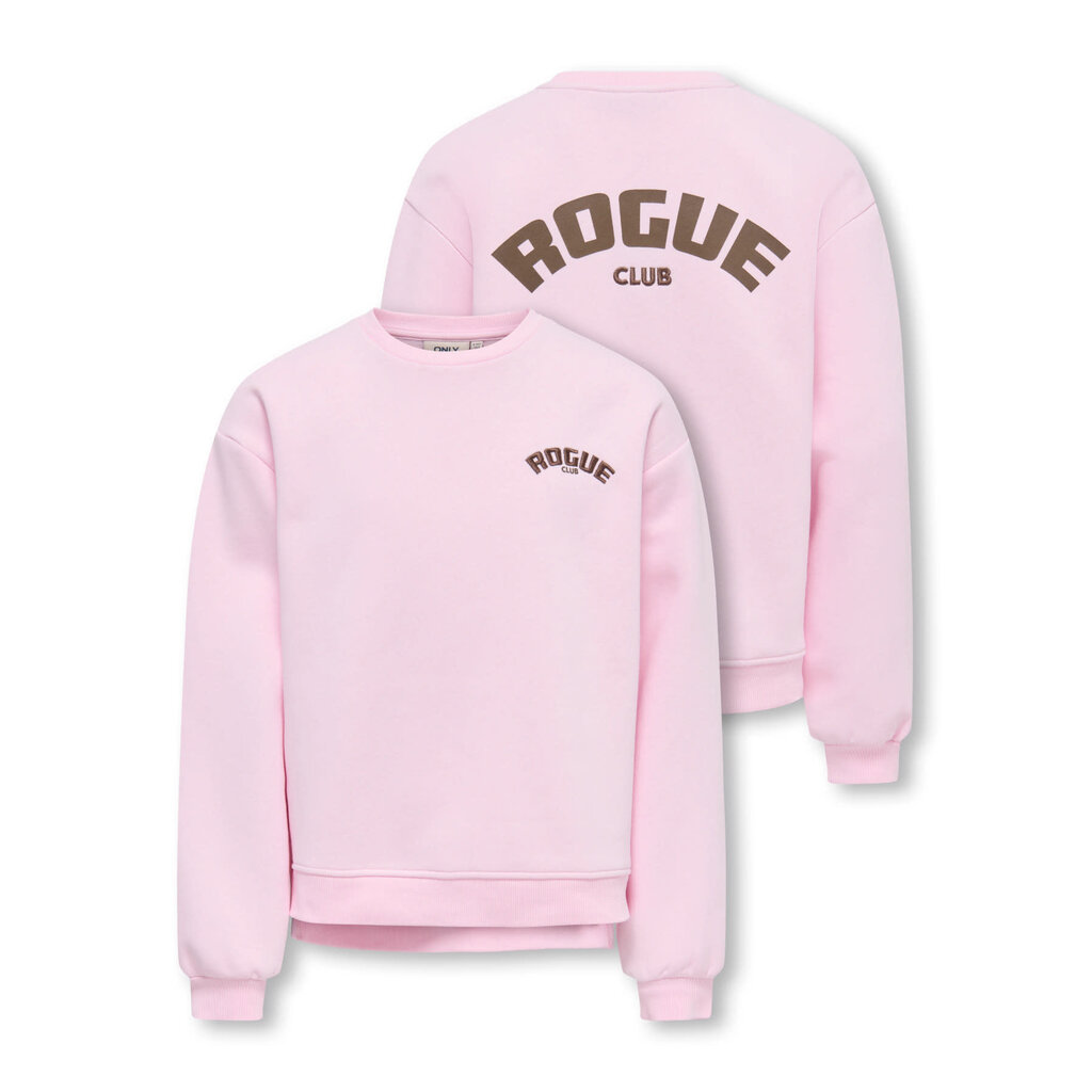 KIDS ONLY KOGVICKY L/S O-NECK CS SWT 15392107 Pink Lady Rogue Club/Bracken