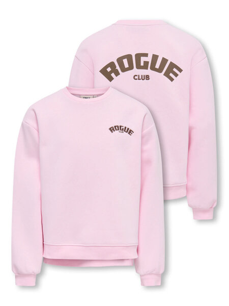 KIDS ONLY KOGVICKY L/S O-NECK CS SWT 15392107 Pink Lady Rogue Club/Bracken