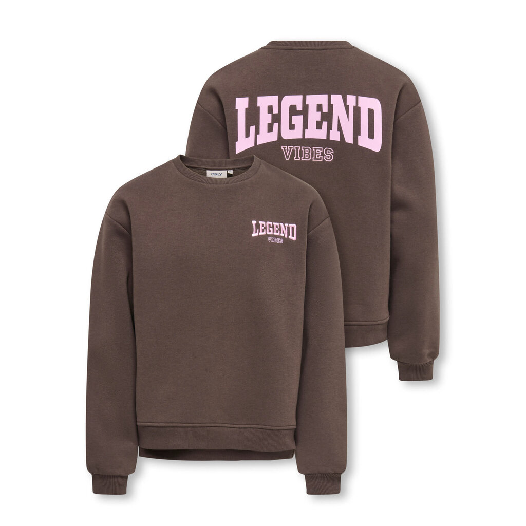 KIDS ONLY KOGVICKY L/S O-NECK CS SWT 15392107 Bracken Legend Vibes/Pink Lady