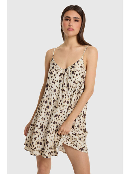 ALIX animal A-line strap dress (2606334784)