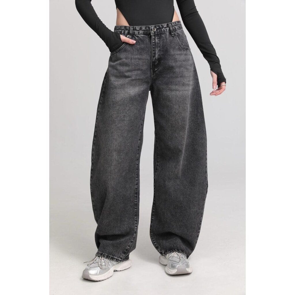 Ballon fit jeans SS - black wash