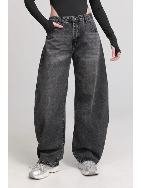 Ballon fit jeans SS - black wash