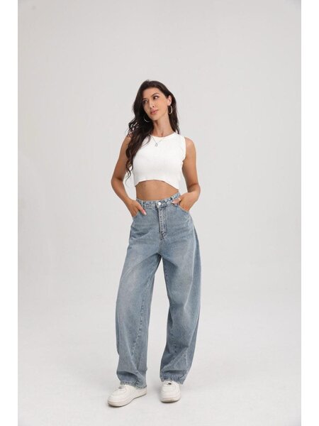 Baggy fit jeans SS - light blue wash