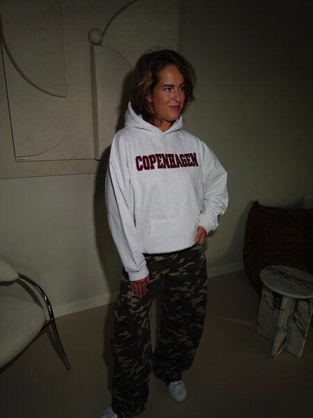 Hoodie COPENHAGEN grey/bordeaux