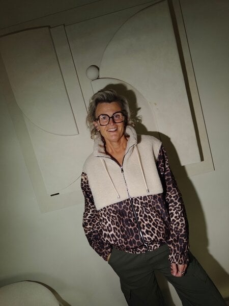 Leopard teddy jacket