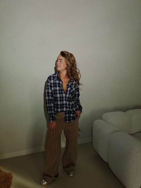 Shirt flanel - navy