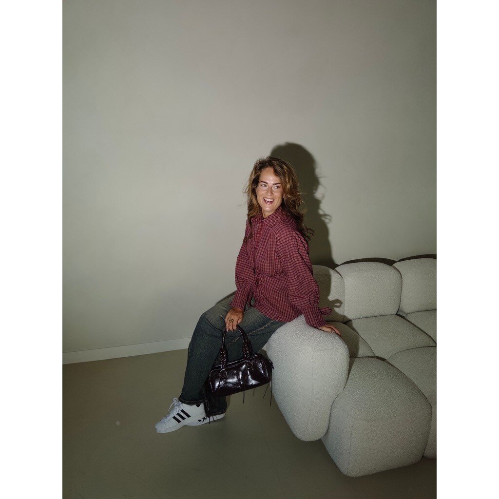Blouse ls taille ruit - bordeaux