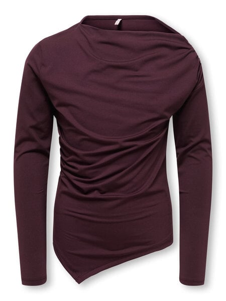 KIDS ONLY KOGLONE LIFE ASYMETRIC L/S TOP JRS 15382335 Fudge